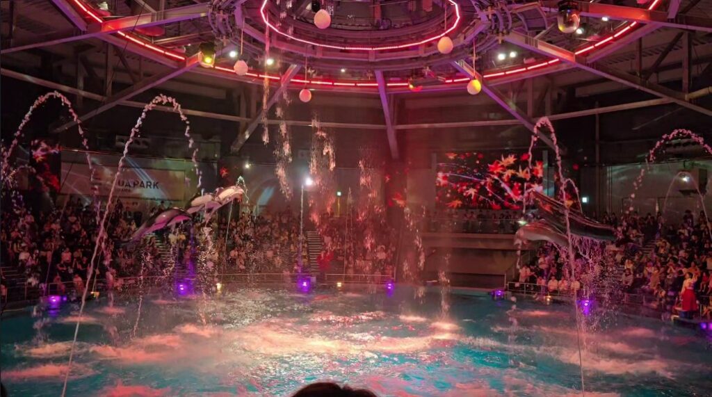 マクセルアクアパーク品川 NAKED MOMIJI AQUARIUM ドルフィンパフォーマンス　月華紅葉