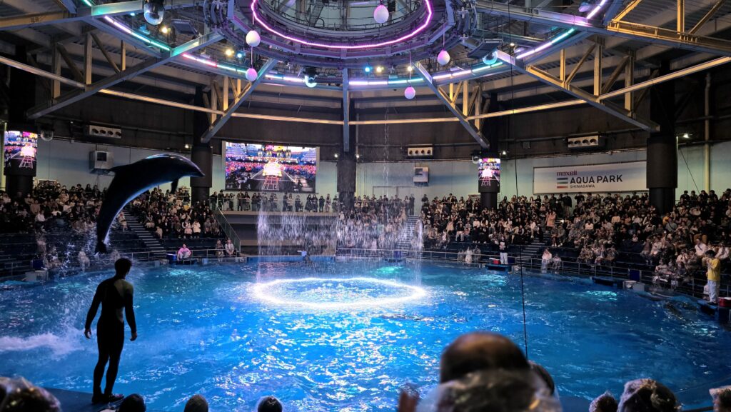 アクアパーク品川　ももクロ　ドルフィンパフォーマンス