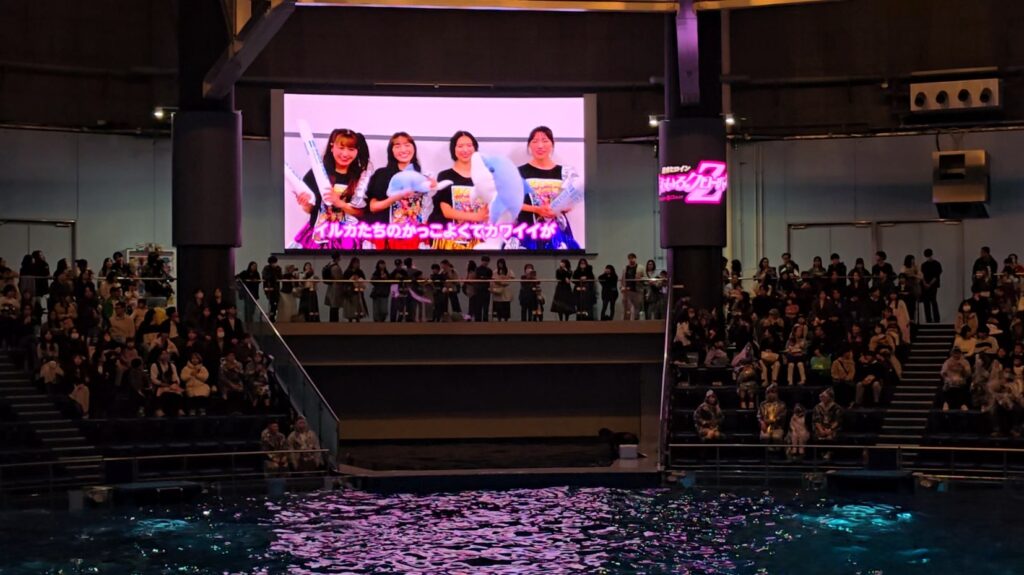 アクアパーク品川　ももクロ　ドルフィンパフォーマンス